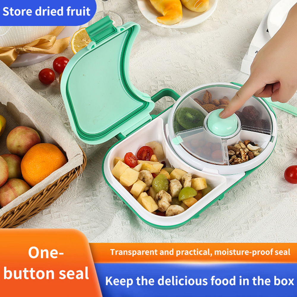 Soft Food Snacks Kids - Kids Rotatable Snack Box with Handle