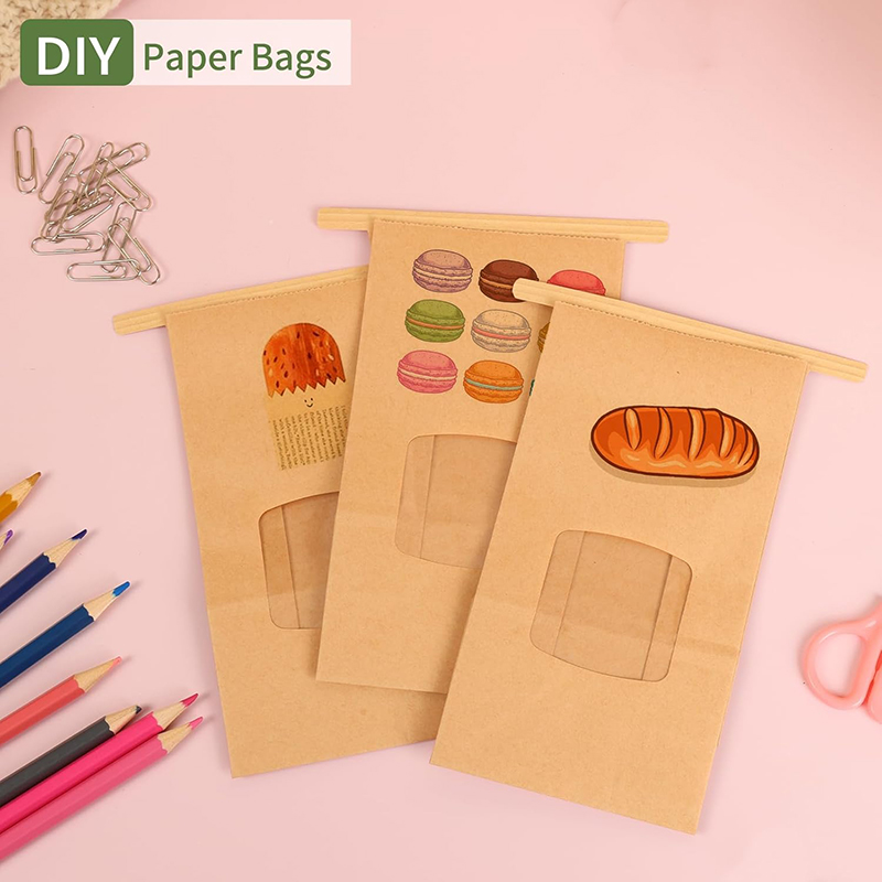 10Pcs Bakery Bags, Window Seal - đánh giá và giá Food Day Snacks