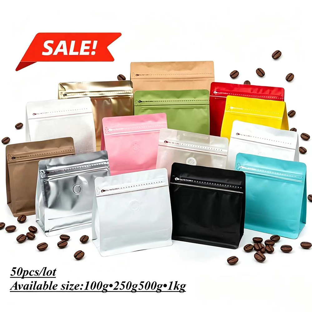 50pcs Matte Black Mylar Alumin - đánh giá và giá Food Day Snacks