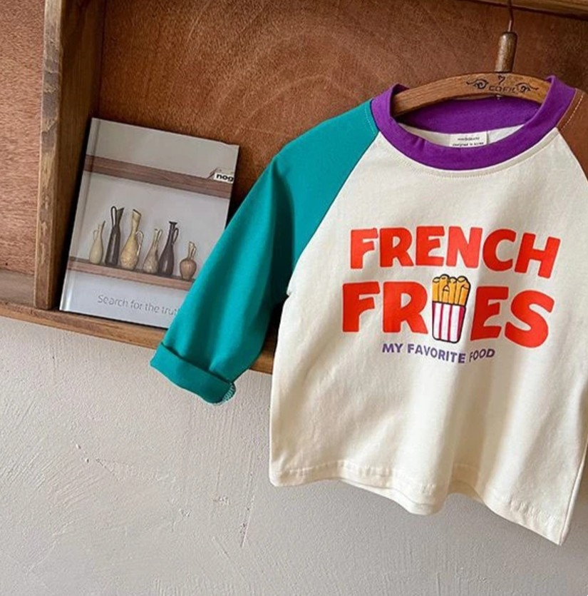 Kids Raglan Long Sleeve TShirt - đánh giá và giá Soft Food Snacks Kids