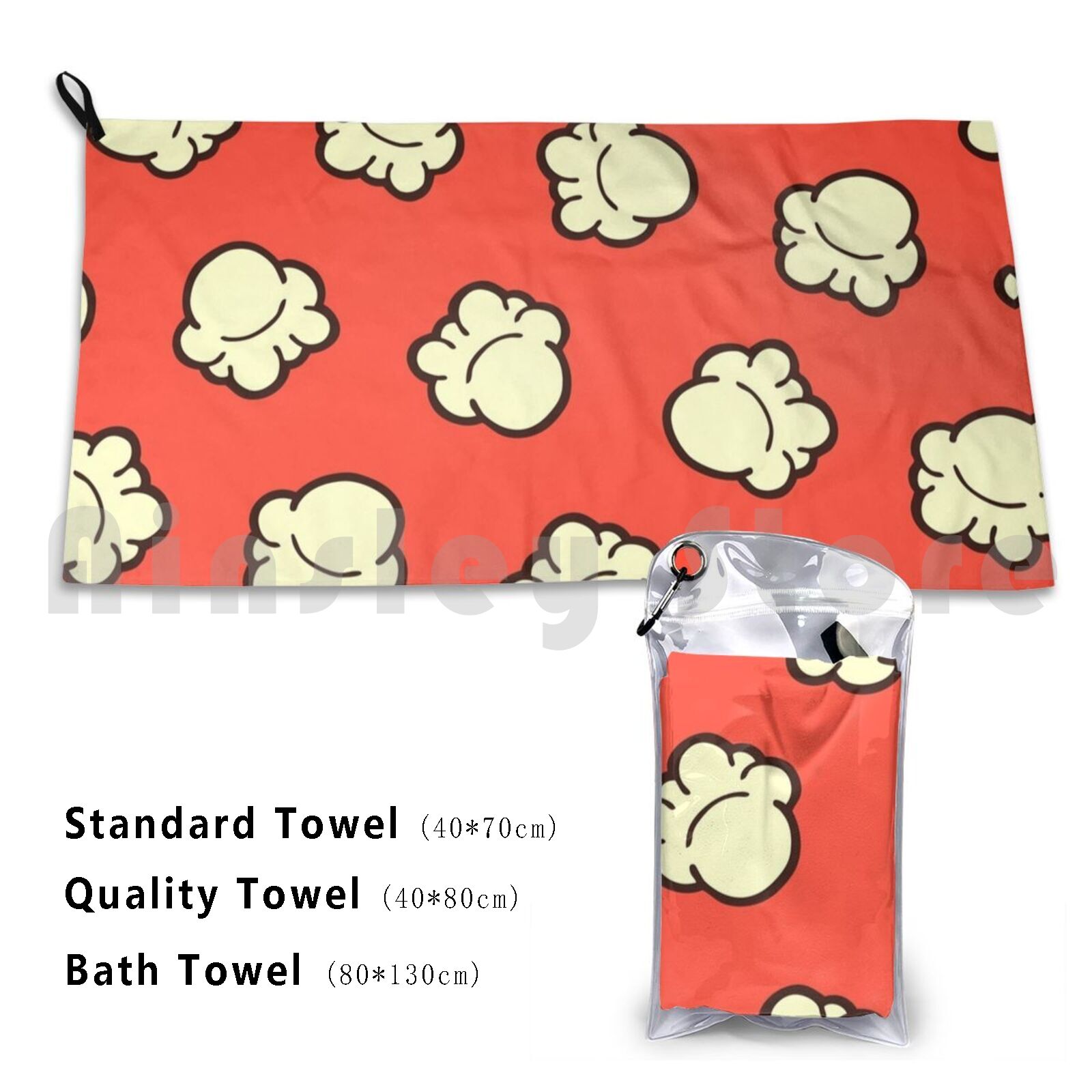 Popcorn Pattern Beach Towel Qu - đánh giá và giá Quick Food Snacks