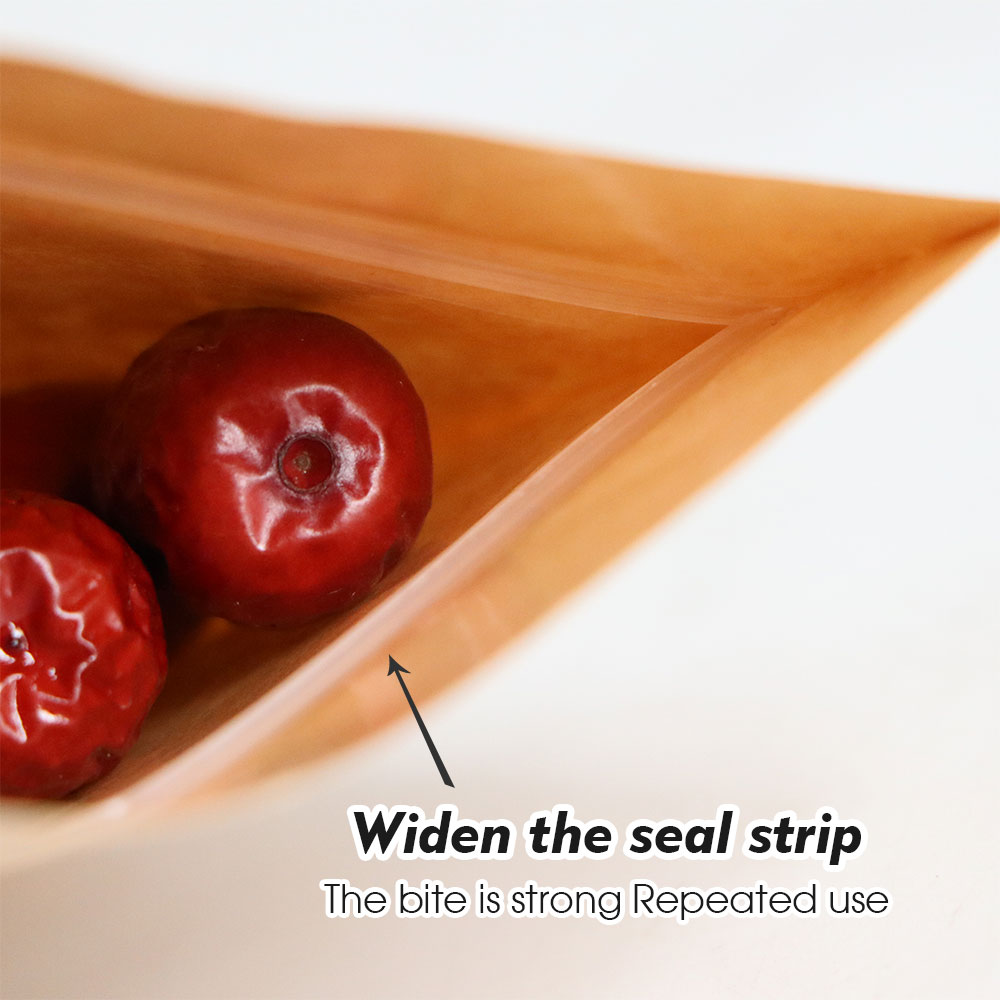 Kraft Paper Zip Lock Bags with - đánh giá và giá Food Day Snacks