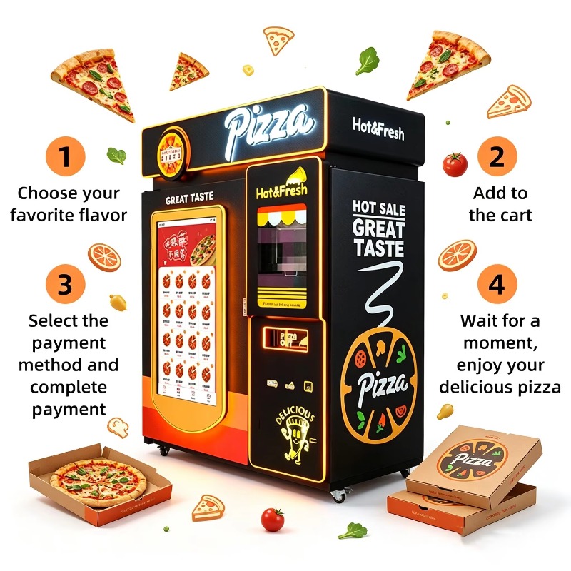 Pizza Snack Vending Kiosk Cust - đánh giá và giá Quick Food Snacks
