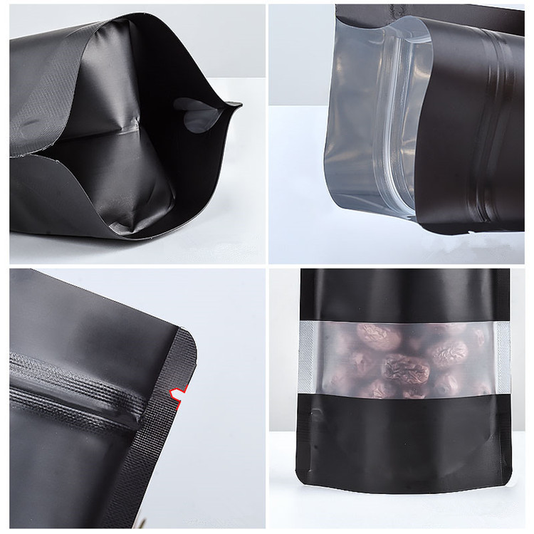 100PCS Stand-up Matte Black Al - đánh giá và giá Food Day Snacks